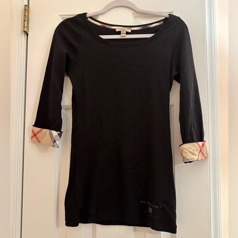 Burberry Long Sleeve Top - Black